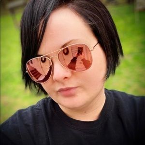 Women’s aviators metal rose